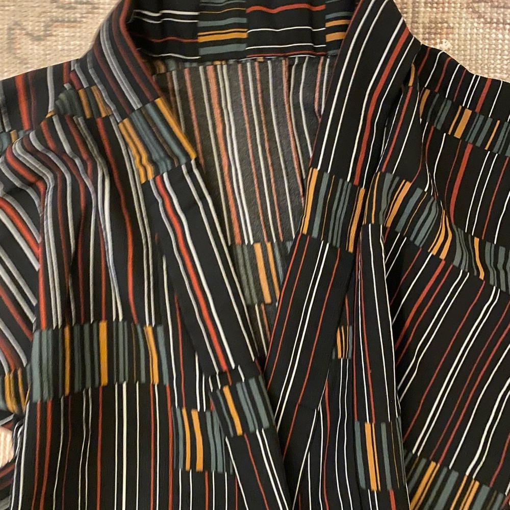 Striped Kimono Robe - Picture 3 of 7
